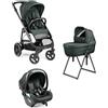 Peg Perego - Trio Veloce TC New Con Culla Belvedere + Primo Viaggio SLK R129, Metal