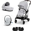 Cybex - Trio Melio Con Cloud G Isize, Fog Grey New