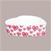 LUCGEL SRL 20 Pz Stampo Forma Cottura in Carta Forno a Forma di piccolo Cuore Bianco e Rosso da 100 g Usa e Getta 129x135H35mm