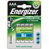 Energizer BLISTER 4 PILAS RECARGABLES EXTREME POTENCIA 800 MAH TIPO HR03 ENERGIZER E300624400