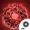 Wisdom Catena di luci 15 metri da 300 Led Rosso con cavo verde Wisdom