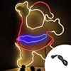 Wisdom Babbo Natale luminoso da 60cm 480 Led Neon Flex Multicolore da esterno Wisdom