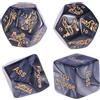 AJOHBM Set di Dadi per Gioco di Coppia Nero (4 Pezzi): 12 Posizioni e 60 Azioni Intime, Idea Regalo per Marito e Moglie per la Camera da Letto 1031