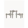 STOFF Nagel Portacandele Stoff Nagel - Argento