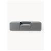 Westwing Collection Westwing Crosby Studios, Poltrona in bouclé con braccioli ampi Lennon - Grigio