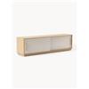 Westwing Collection Mobile TV in legno con frontale imbottito Wisp - Beige