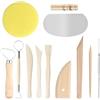 Xiaomoyu 12 Pz Kit Attrezzi per Modellare, Utensili Strumenti per Modellare Argilla, Set Ceramica Fai Da Te, Strumenti per Argilla Ceramica, Attrezzi per polimerica modellismo, professionisti, principianti