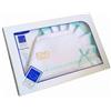 BABY DISTRIBUTION Completo culla carrozzina Mio Piccolo bimbo neonato lenzuolo aida bianco verde TU