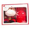 Set 2pz regalo Natale pile e pupazzo