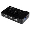 Startech.Com Hub Combo USB 3.0/2.0 a 6 Porte con Porta di Caricamento