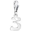 Nenalina charm numero 3 in argento per donna 713258-000