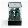 Raven Distribution Raven Queen Dice Set - Dadi Vampiri con Ankh Verde Smeraldo/Rosso (10)