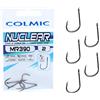 Colmic - 5 Ami da Pesca MR390 Nuclear in Acciaio Carbonio Black Nickel, Taglia 1/0 - Ringed, Forced, Barb - Ideali per Surf Casting, Bolentino e Light Drifting - Prodotto Ufficiale Colmic