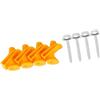 A ABSOPRO 4Sets Veicolo Plastica Giallo Montaggio Clips A0019913970 Sostituzione dell'articolo