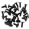 A ABSOPRO Plastica Rivetti 5mm Plastica Nero (Set di 30)