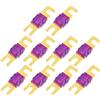 A ABSOPRO Fusibili per Mini ANL 100A / Fusibile CD per Audio per Auto / 10 pezzi Tono Oro Viola