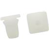 A ABSOPRO 20pz quadrato bianco rivetti plastica pulsante di fermo 10 x 8mm per auto parafango paraurti Sostituzione dell'articolo