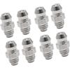 A ABSOPRO Ugello Testina Ingrassatore M6 x 1 Grasso Raccordo Assortimento Ingrassatori Filettatura Grasso Zerk (Set da 8)