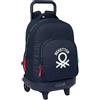 safta BENETTON TOGETHER - Zaino grande con ruote, compatto, rimovibile, ideale per bambini di diverse età, comodo e versatile, qualità e resistenza, 33 x 22 x 45 cm