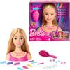 Barbie Testa per acconciare le bambole, capelli biondi con 20 accessori colorati, testa di bambola per acconciature, HMD88