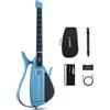 CYBER-G Enya CYBER-G Chitarra Smart Innovativa - Senza Corde Chitarra Travel Guitar portatile & Silent E-Guitar con tasti LED, Drum & Bass, centinaia di suoni, altoparlante integrato per apprendimento rapido