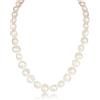 PERORNO Collana di Perle Coltivate Barocche 11, 12 mm, Bianco Lucido, 45 cm, Chiusura in Argento 925, Gioiello Elegante e Senza Tempo
