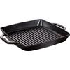 Staub 40511-783-0 Grill Pans Bistecchiera Rettangolare con Due Manici, 33 x 33 cm