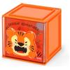 Legami - Box Componibile da Scrivania Cutie Cubes, Tema Tiger, Organiser da Scrivania, Portaoggetti, Foglio di Adesivi incluso, Impilabile, Multifunzionale, in ABS, 90 x 90 x 100 cm
