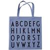 Design Letters Borsa donna | Borsa Shopper Cotone manici lunghi | Sacchetto di iuta | Borsa Tote |sacchetto regalo certificato Oeko-Tex | Borsa in Tessuto | Sacchetto di Cotone 44x42 | Tote Bag Canvas