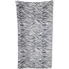 Casatessile Telo Mare Zebrato Microfibra 95x175 cm, Asciugamano Mare Leggero e Sottile, Telo Microfibra Bianco e Nero