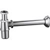 TECOM Sifone d'arredo bottiglia ottone cromato lavabo Tecom