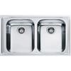FRANKE Lavello incasso LLX 620-L inox 2 vasche Logica Line Franke