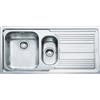 FRANKE Lavello incasso LLX 651 inox 2 vasche gocciolatoio destra Logica Line Franke