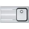 FRANKE Lavello incasso SRX 611-86 inox gocciolatoio sinistra Smart Franke