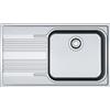 FRANKE Lavello incasso SRX 611-86 LB inox gocciolatoio sinistra Smart Franke