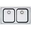 FRANKE Lavello incasso SRX 620-86 inox 2 vasche Smart Franke