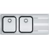 FRANKE Lavello incasso SRX 621 inox 2 vasche gocciolatoio destra Smart Franke