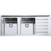 FRANKE Lavello incasso NPX 621 gocciolatoio destra 2 vasche Neptune Plus Franke