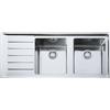 FRANKE Lavello incasso NPX 621 gocciolatoio sinistra 2 vasche Neptune Plus Franke