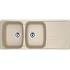 FRANKE Lavello incasso reversibile AZG 621 fragranite avena 2 vasche Antea Franke