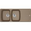 FRANKE Lavello incasso reversibile AZG 621 fragranite oyster 2 vasche Antea Franke