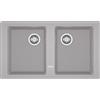 FRANKE Lavello reversibile BFG 620 fragranite alluminio 2 vasche Boston Franke