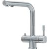 FRANKE Miscelatore bicomando tripla via girevole inox Atlas Clear Franke