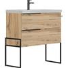 Savini Mobile base terra da 60/80/100 centimetri con lavabo 2 cassetti Febe Savini