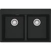 FRANKE Lavello incasso MRG 620-34-34 FTL fragranite black matt 2 vasche Centro Franke