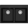FRANKE Lavello incasso MRG 620-34-34 FTL fragranite nero 2 vasche Centro Franke