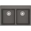 FRANKE Lavello incasso MRG 620-34-34 FTL fragranite stone grey 2 vasche Centro Franke