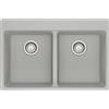 FRANKE Lavello incasso MRG 620-34-34 FTL fragranite alluminio 2 vasche Centro Franke
