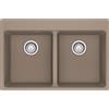 FRANKE Lavello incasso MRG 620-34-34 FTL fragranite oyster 2 vasche Centro Franke
