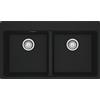 FRANKE Lavello incasso MRG 620-39-39 FTL fragranite black matt 2 vasche Centro Franke